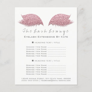 Makeup Artist Beauty Salon Gray White Flyer Pink