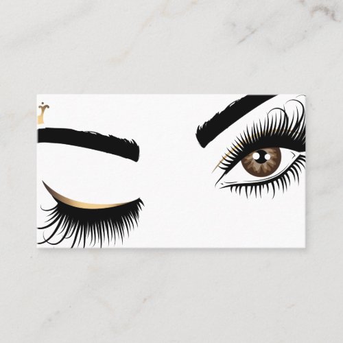 Makeup artist Beauty Salon Lash Extension wink eye Business Card
