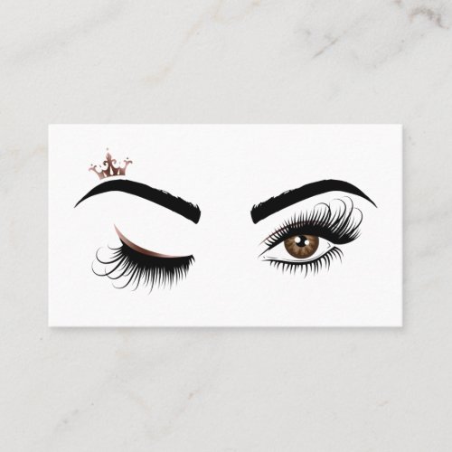 Makeup artist Beauty Salon Lash Extension wink eye Business Card