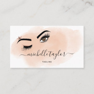 Makeup artist Beauty Salon Lash Extension wink eye Business Card