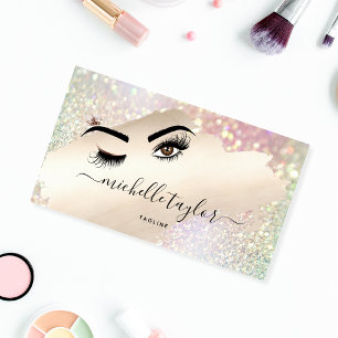 Makeup artist Beauty Salon Lash Extension wink eye Business Card