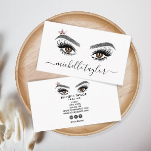 Makeup artist Beauty Salon Lash Extension wink eye Business Card