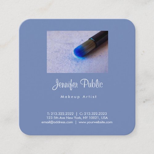 Makeup Artist Beauty Salon Modern Professional Square Business Card
