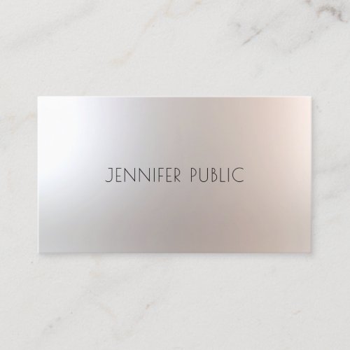 Makeup Artist Beauty Salon Stylish Glamour Plain Business Card