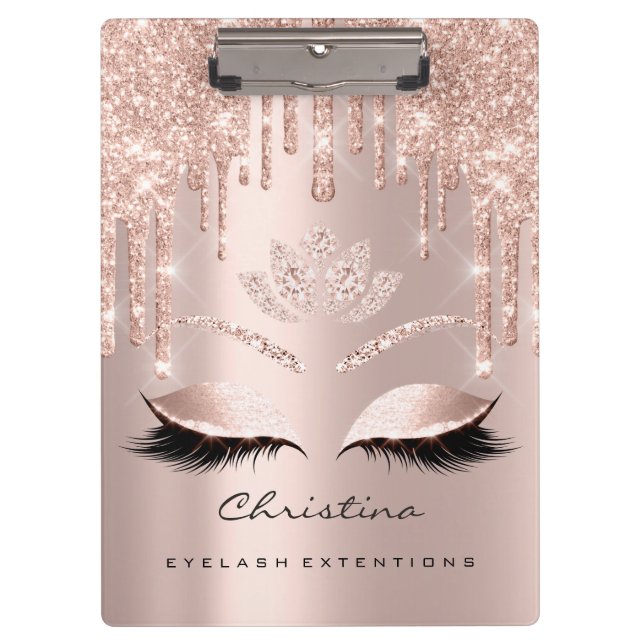 Makeup Artist Browns  Lashes Spark Diamond Lotus Clipboard (Front)
