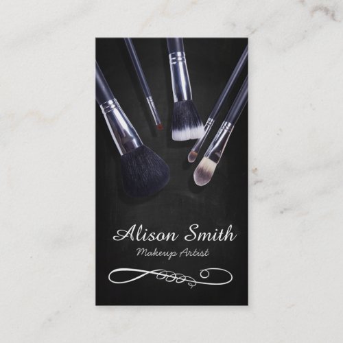 Makeup Artist brushes/Cosmetic Brushes Business Cards