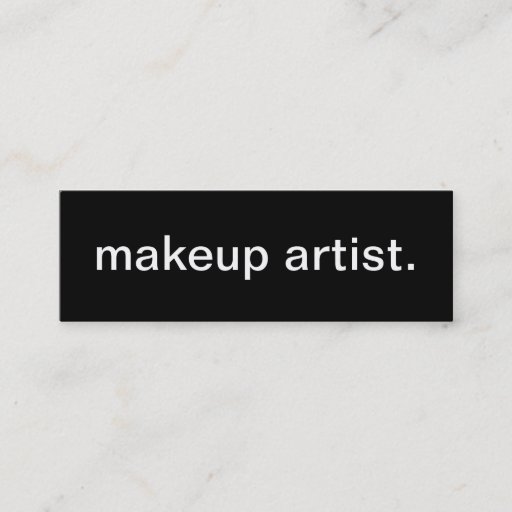 Customizable Makeup Artist Business Card