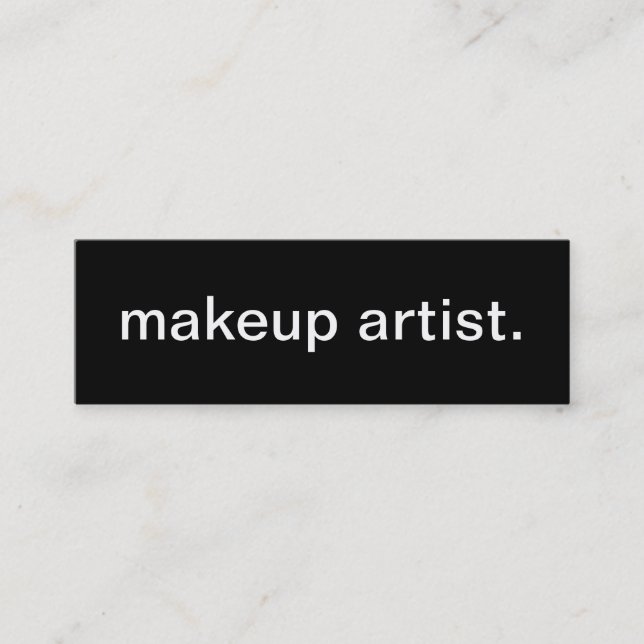 Makeup Artist Business Card (Front)