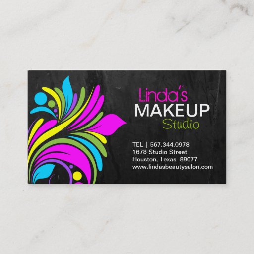 Customizable MAKEUP ARTIST BUSINESS CARD