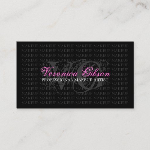 Customizable MAKEUP ARTIST BUSINESS CARD