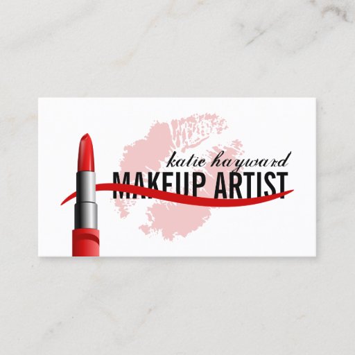 Customizable Makeup Artist Business Cards