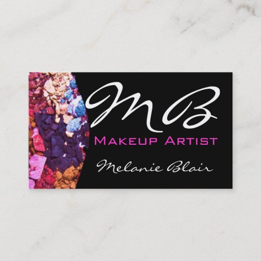 Customizable Makeup Artist Business Card