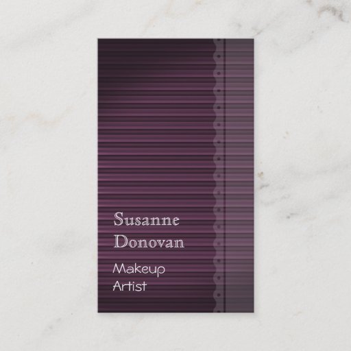 Customizable Makeup Artist Business Card