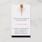 Makeup Artist Business Card (Back)