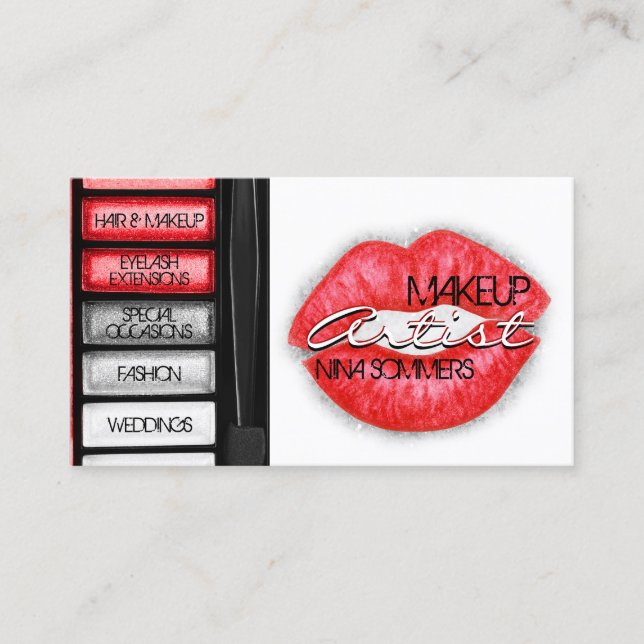 Makeup Artist Business Card (Front)