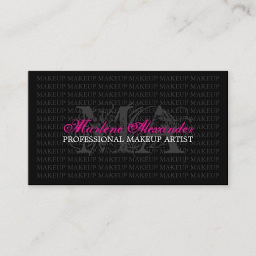 Customizable MAKEUP ARTIST BUSINESS CARD