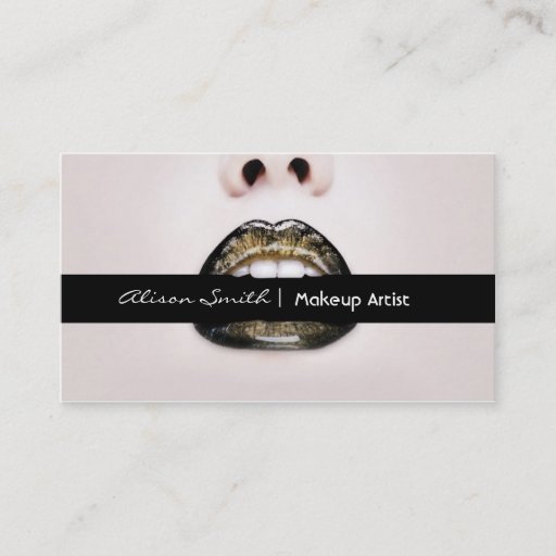 Customizable Makeup artist business card