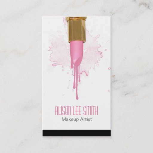 Customizable Makeup Artist business card