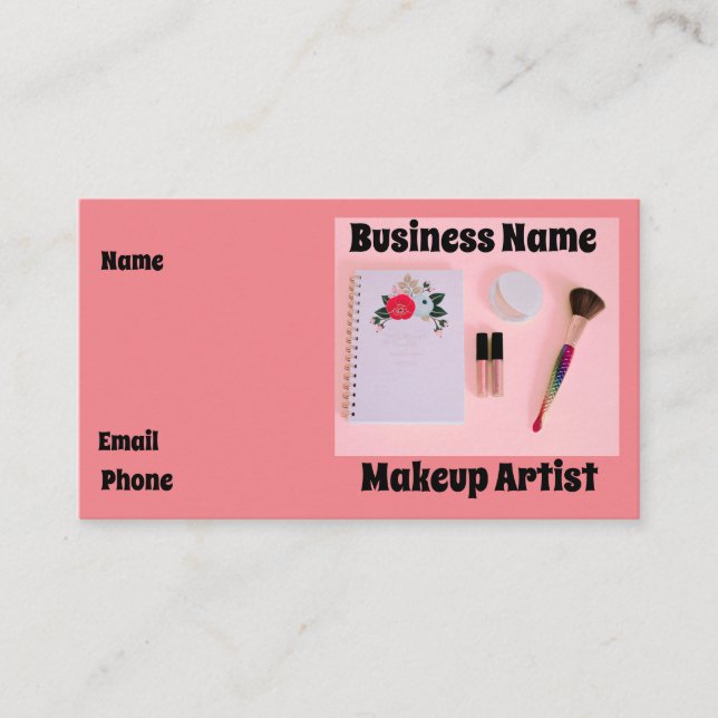 Makeup Artist Business Card (Front)