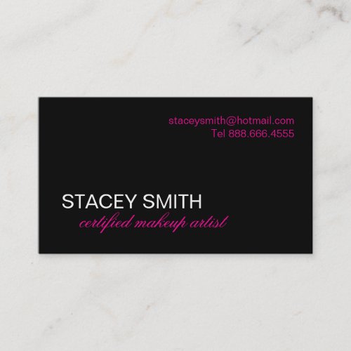 MAKEUP ARTIST BUSINESS CARD