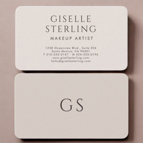 Makeup Artist Business Card