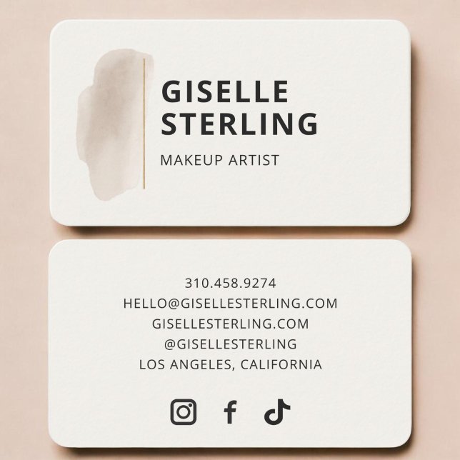 Makeup Artist Business Card (Creator Uploaded)