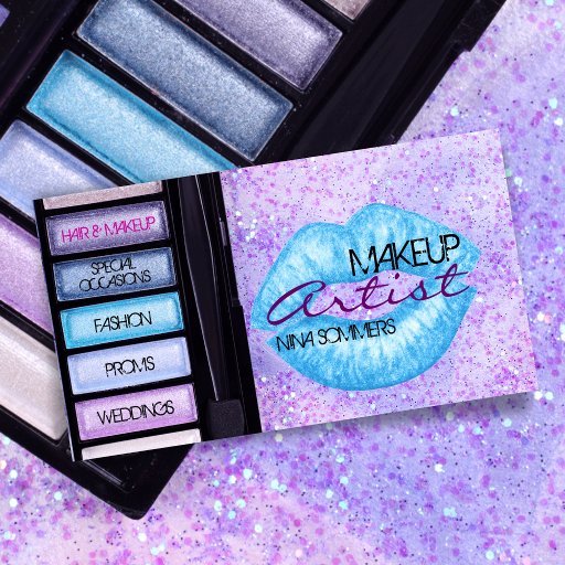 Customizable Makeup Artist Business Card
