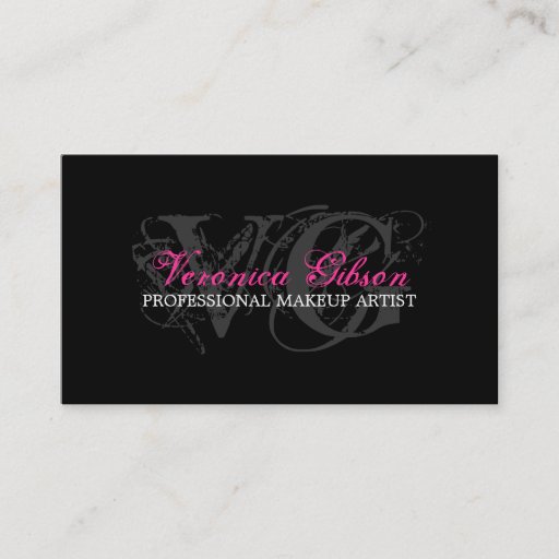 Customizable MAKEUP ARTIST BUSINESS CARD