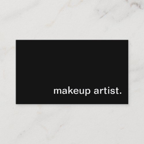 Makeup Artist Business Card