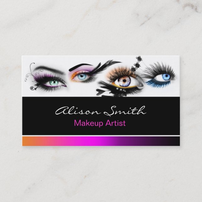 MakeUp artist business card (Front)