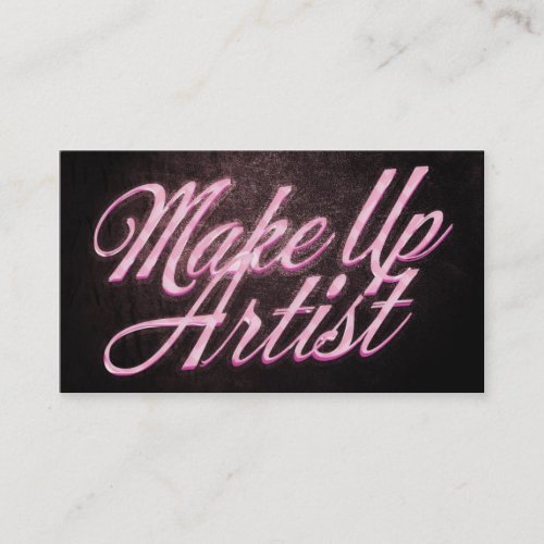 Makeup artist business card