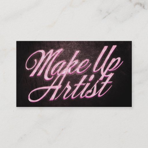 Customizable Makeup artist business card