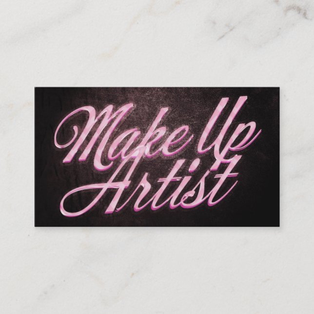 Makeup artist business card (Front)