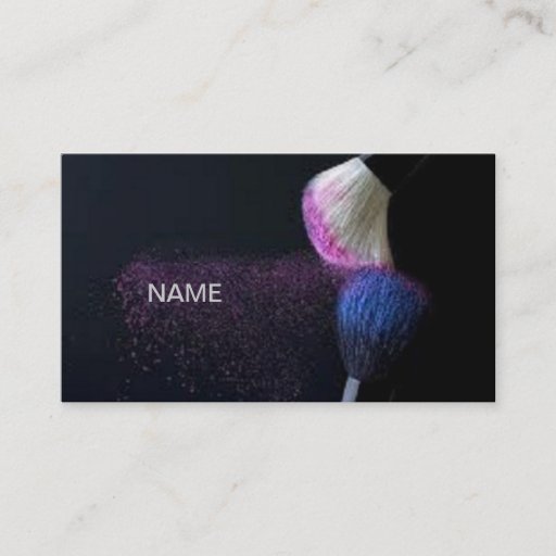 Customizable Makeup Artist Business Card
