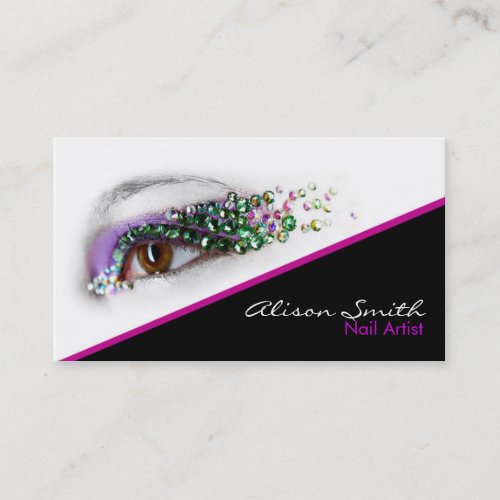 Makeup artist business card template