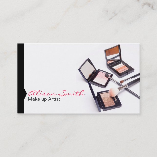 Makeup artist business card (Front)
