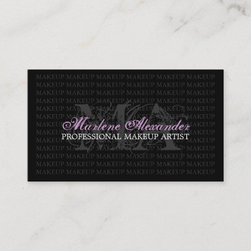 Customizable MAKEUP ARTIST BUSINESS CARD