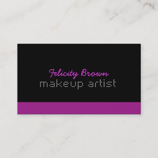 Customizable Makeup artist Business Card