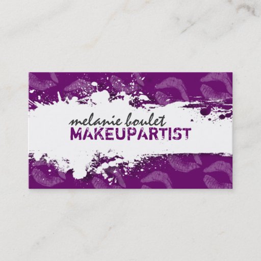Customizable MAKEUP ARTIST BUSINESS CARD