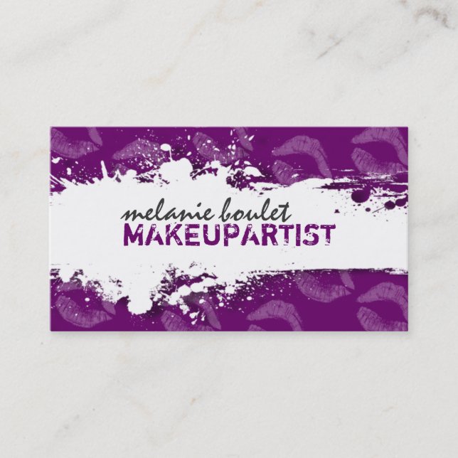 MAKEUP ARTIST BUSINESS CARD (Front)