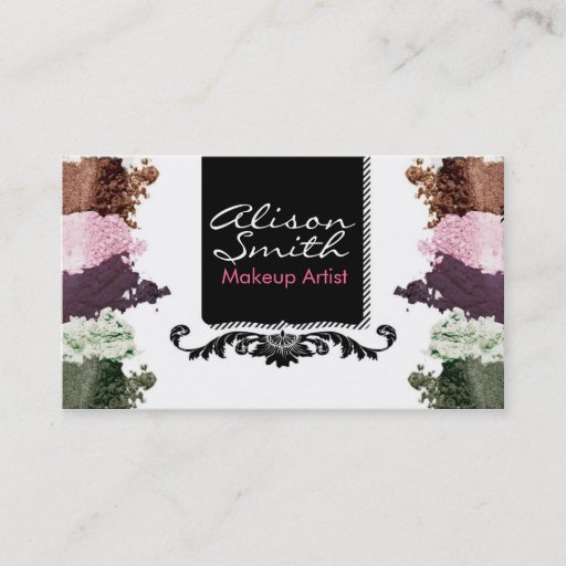 Customizable Makeup artist business card template