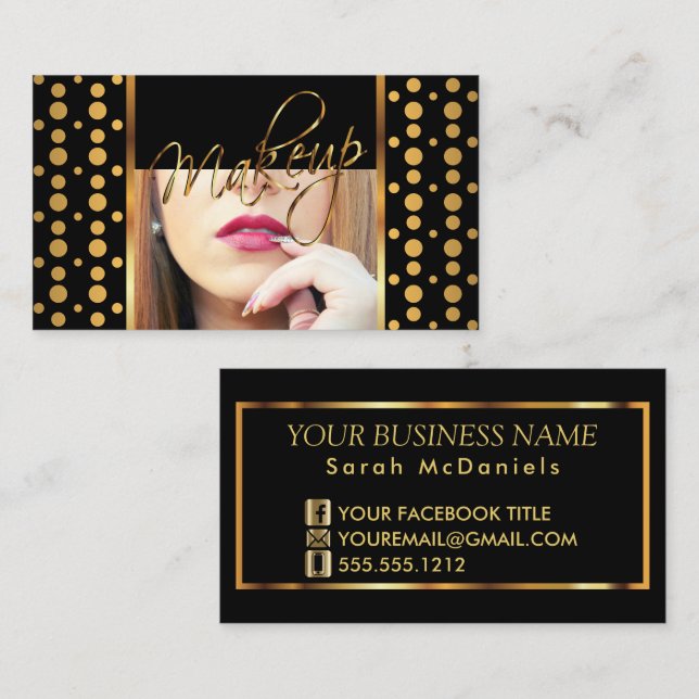 Makeup Artist Business Card (Front/Back)
