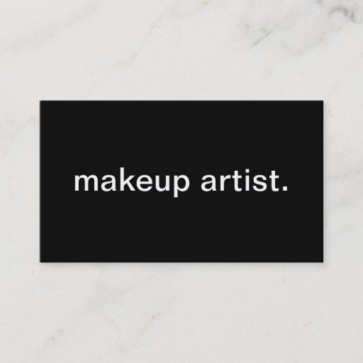 Customizable Makeup Artist Business Card Templates