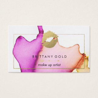 Makeup Artist Business Card - Chic Watercolor