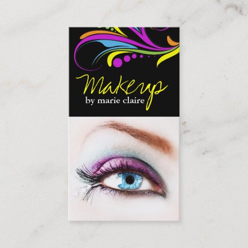 Customizable Makeup Artist Business Card Template