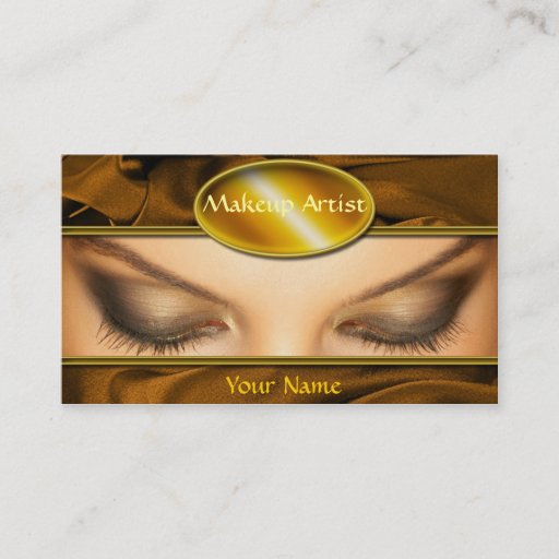 Customizable Makeup Artist Business Card Template
