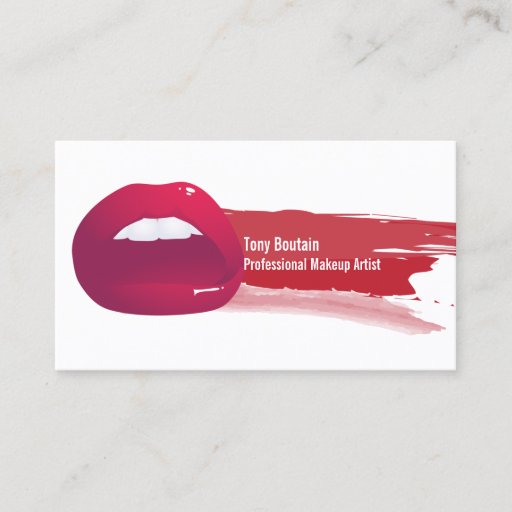 Customizable Makeup Artist Business Card Template