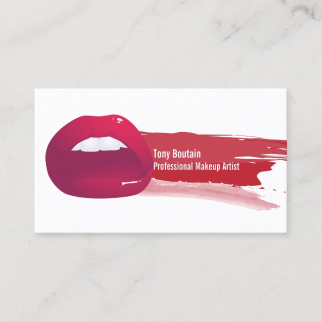 Makeup Artist Business Card Template (Front)