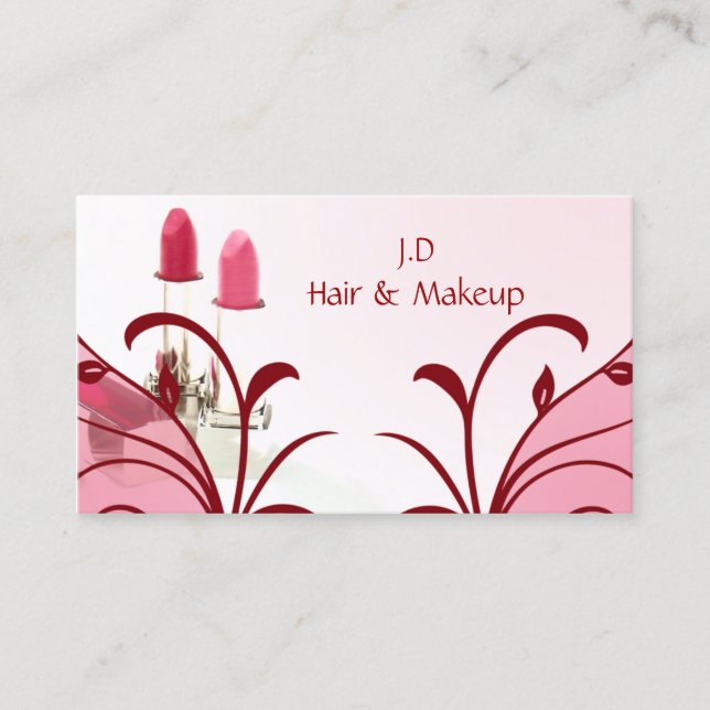 Makeup artist Business Cards (Front)