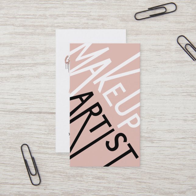 Makeup Artist Business Cards (Front/Back In Situ)